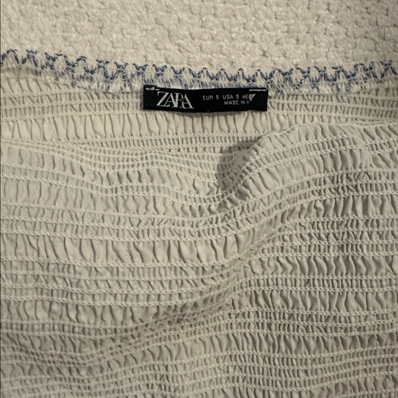 Zara Blue and White Halter Top - Picture 3 of 3